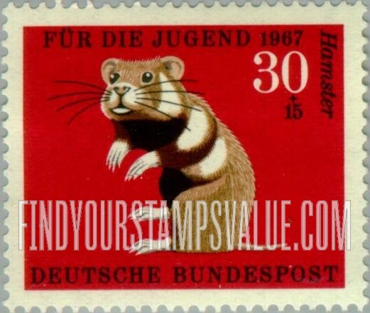 FindYourStampsValue: SEMI-POSTAL - Animal Type of 1966: Hamster