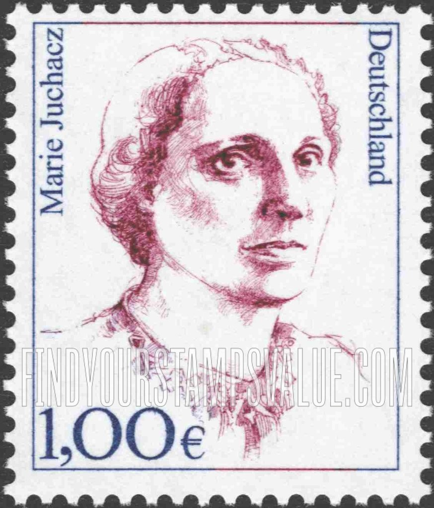 FindYourStampsValue: Famous Women Type of 1986: Marie Juchacz (1879-1956), politician