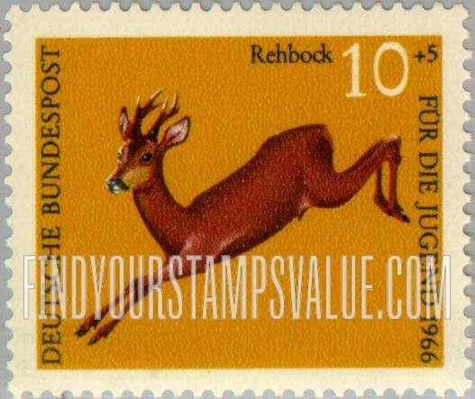 FindYourStampsValue: SEMI-POSTAL - Roe Deer