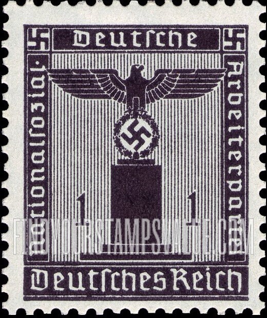 FindYourStampsValue: FRANCHISE - For use by the National Socialist German Workers’ Party: Party Emblem