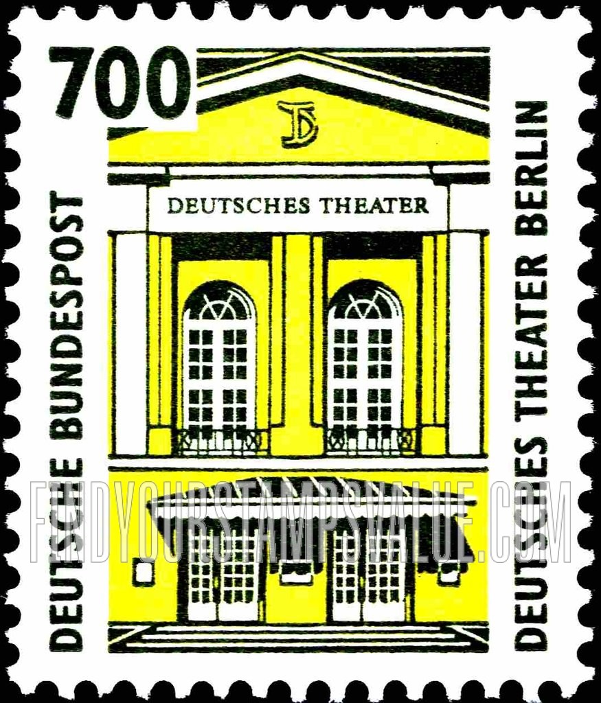 FindYourStampsValue: Historic Sites and Objects: German Theater, Berlin