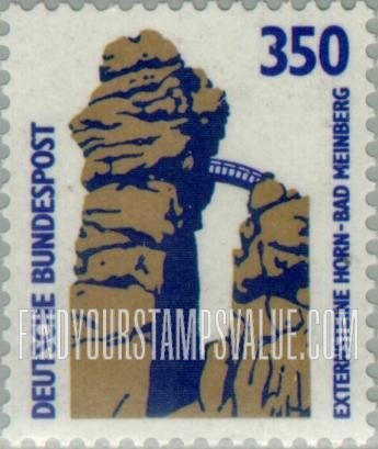 FindYourStampsValue: Historic Sites and Objects: Externsteine Bridge near Horn-Bad Meinberg