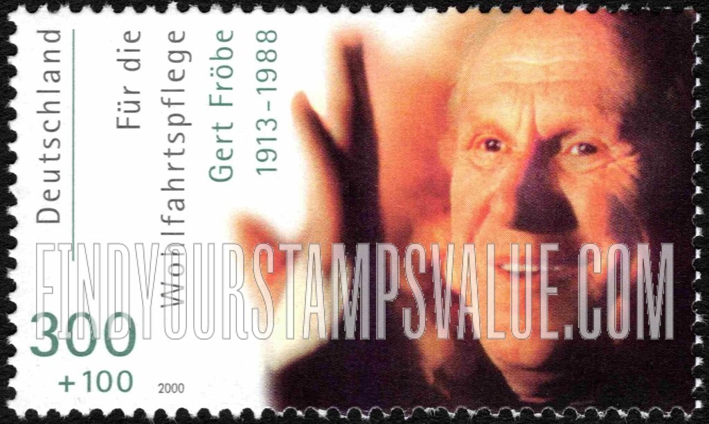 FindYourStampsValue: SEMI-POSTAL - Actors and Actresses: Gert Fröbe (1913-88)