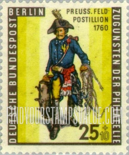 FindYourStampsValue: OCCUPATION SEMI-POSTAL - Prussian Field Postilion