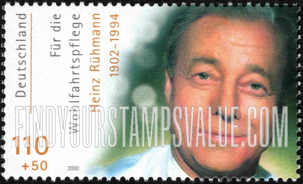 FindYourStampsValue: SEMI-POSTAL - Actors and Actresses: Heinz Rühmann (1902-94)
