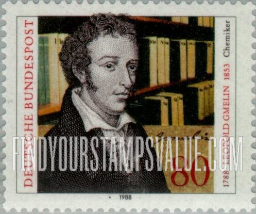 FindYourStampsValue: Leopold Gmelin (1788-1853), Chemist