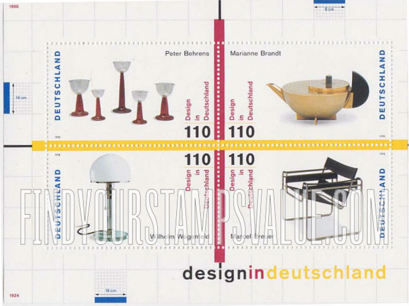 FindYourStampsValue: 20th Centennial German Design