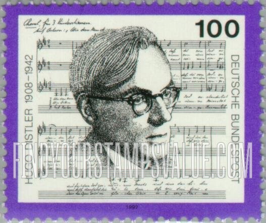 FindYourStampsValue: Hugo Distler (1908-1942), Composer