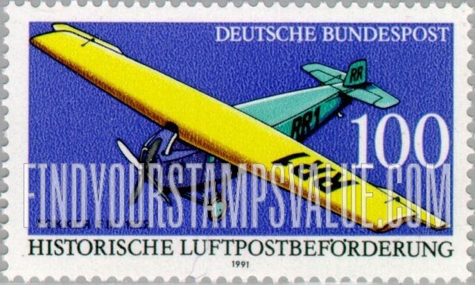 FindYourStampsValue: Historic Aircraft: Fokker FIII,1922