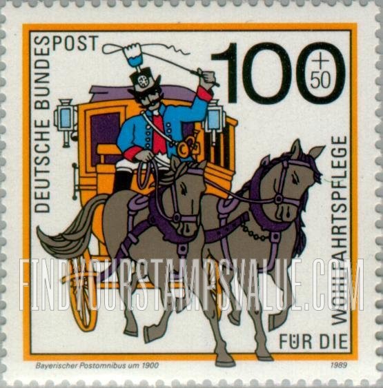 FindYourStampsValue: SEMI-POSTAL - Bavarian mail coach, c. 1900