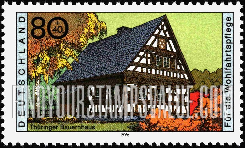 FindYourStampsValue: SEMI-POSTAL - Farmhouse Type of 1995: Thuringia
