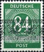 FindYourStampsValue: Numerals: Overprint Type “a” on 1946 Numeral Issue