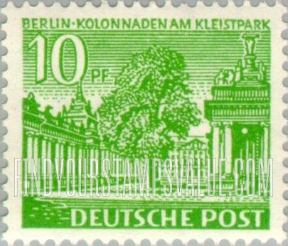 FindYourStampsValue: BERLIN - Cloisters, Kleist Park
