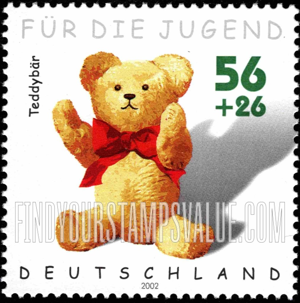 FindYourStampsValue: SEMI-POSTAL - Toys and Games: Teddy bear