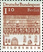 FindYourStampsValue: German Architecture of 12 Centuries - Trinity Hospital, Hildesheim