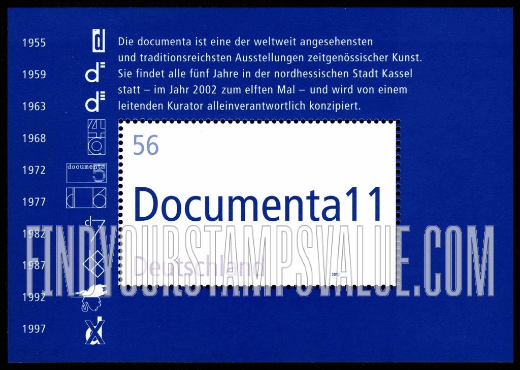 FindYourStampsValue: Documenta 11 Art Exhibition