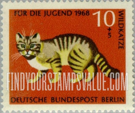 FindYourStampsValue: OCCUPATION SEMI-POSTAL - Animal Type of 1968: Wildcat