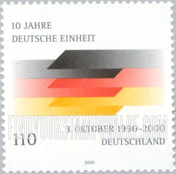 FindYourStampsValue: Reunification of Germany, 10th Anniversary
