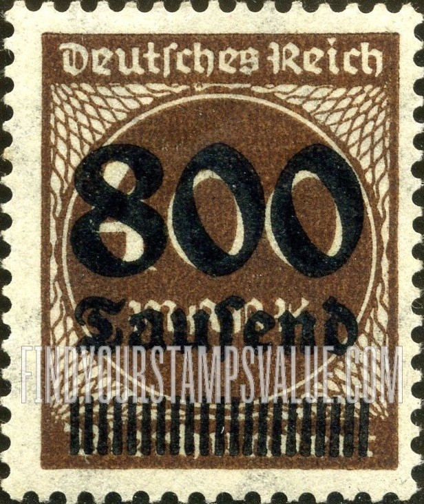 FindYourStampsValue: Numeral Value: Stamps and Types of 1922-23 Surcharged in Black