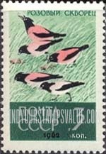 FindYourStampsValue: Russia: USSR, Birds - Rose-colored Starlings