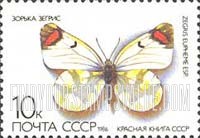 FindYourStampsValue: Russia: USSR, Butterflies - Zegris Eupheme