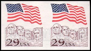 FindYourStampsValue: FLAG OVER MT. RUSHMORE, Coil Stamps