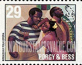 FindYourStampsValue: PORGY AND BESS - American Music Series, booklet stamp