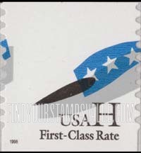 FindYourStampsValue: UNCLE SAM'S HAT, Self-Adhesive Coil stamp