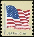 FindYourStampsValue: AMERICAN FLAG, Self-Adhesive Coil Stamp