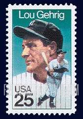 FindYourStampsValue: LOU GEHRIG - American Sports
