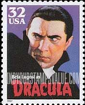 FindYourStampsValue: BELA LUGOSI AS DRACULA - Classic Movie Monsters