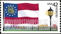 FindYourStampsValue: FLAGS OF OUR NATION - Georgia, Self-Adhesive Coil stamp