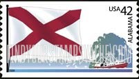 FindYourStampsValue: FLAGS OF OUR NATION - Alabama, Self-Adhesive Coil stamp