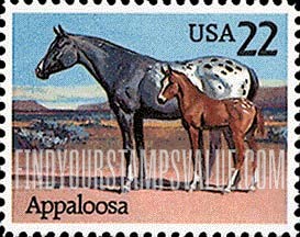 FindYourStampsValue: HORSES - Appaloosa