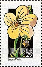 FindYourStampsValue: WILDFLOWERS - Stream Violet