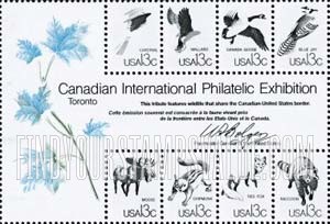 FindYourStampsValue: CAPEX'78 - Wildlife from Canadian-U.S.Border
