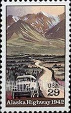 FindYourStampsValue: ALASKA HIGHWAY, 50th ANNIVERSARY
