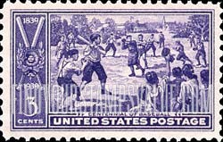 FindYourStampsValue: BASEBALL CENTENNIAL - Sand-lot Baseball Game