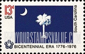 FindYourStampsValue: STATE FLAGS - South Carolina