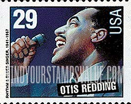 FindYourStampsValue: OTIS REDDING - American Music Series, booklet stamp