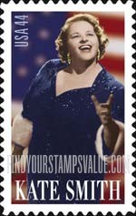 FindYourStampsValue: KATE SMITH, Singer, Self-Adhesive stamp