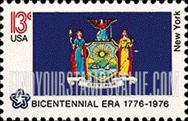FindYourStampsValue: STATE FLAGS - New York