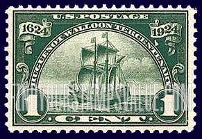 FindYourStampsValue: HUGUENOT-WALLOON TERCENTENARY - Ship "New Netherland"