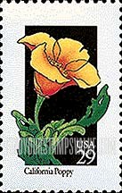 FindYourStampsValue: WILDFLOWERS - California Poppy