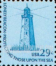 FindYourStampsValue: SANDY HOOK LIGHTHOUSE, NEW JERSEY - Americana Issue