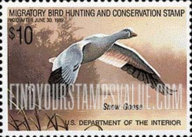 FindYourStampsValue: SNOW GOOSE