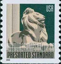 FindYourStampsValue: NEW YORK PUBLIC LIBRARY LION, Self-Adhesive Coil Stamp