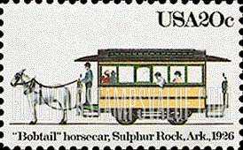 FindYourStampsValue: STREETCARS - "Bobtail", Sulphur Rock, Arkansas
