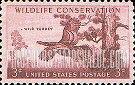 FindYourStampsValue: WILDLIFE CONSERVATION - Wild Turkey