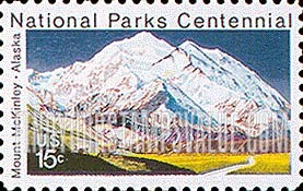 FindYourStampsValue: MT. McKINLEY, ALASKA - National Parks Centenary
